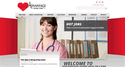 Desktop Screenshot of advantagehhc.com